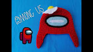 Among Us Gorro Tejido Para Todas La Tallas Youtube Gorros Tejidos A Crochet Gorro Tejido Adornos De Ganchillo