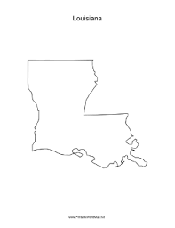 Louisiana Blank Map Louisiana Map Map Louisiana