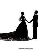 Silhouette pictures silhouette clip art wedding silhouette. Bride And Groom Wedding Marry Sketch Silhouette Figures Wedding Dress Bouquet Creative Vector We Wedding Silhouette Bride And Groom Silhouette Bride Silhouette