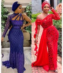 Stunning Aso Ebi Wedding Guest Styles 2019 African Lace Styles Lace Fashion African Lace Dresses