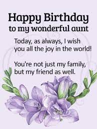 Subscribe and share.▽ visit to my other. To My Wonderful Aunt Happy Birthday Wishes Card Birthday Greeting Cards By Davia