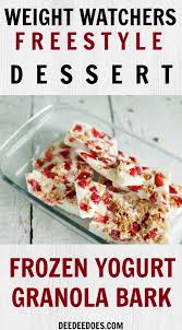 How many weight watchers points is. Weight Watchers Freestyle Frozen Yogurt Granola Bark
