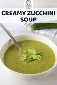 Freezer Friendly Creamy Zucchini Soup The Produce Moms Recipe Zucchini Soup Creamy Zucchini Soup Easy Soup Recipes