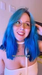 love my natural blue hair 💙