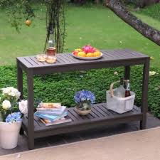Outdoor Console Table Buffet Patio Garden Wood Gray Sideboard Serving Furniture Outdoorconsoletable Outdoor Console Table Outdoor Buffet Tables Outdoor Buffet