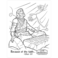 Excellent brother of jared coloring page with book of mormon. Because Of Thy Faith Brother Of Jared Coloring Page Printable