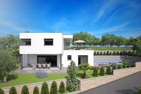 Esterna, da questa veranda si ammira il giardino con barbecue e un bellissimo. Malinska Nuova Costruzione Moderna Casa Indipendente Con Giardino E Piscina Casa