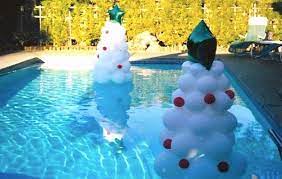 The episode received a 4.3 rating/10 percent share among adults between the ages of 18 and 49. Christmas Pool Party Decoration Ideas Christmas In July Decorations Pool Party Decorations Coastal Christmas Decor