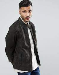 Goosecraft Austin Distressed Leather Jacket In Gray Brown Leatherjacketsformenyellow Jackets Men Fashion Distressed Leather Jacket Leather Jacket