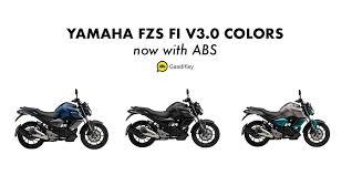 Yamaha Black And Blue Motorcycle 2019 Yamaha Fzs V3 0 Colors Cyan Blue Matt Blue Matt Black Fi Abs Matt And Blue Cyan Blue Yamaha