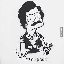 Bart Simpson Redrawn As Pablo Escobar Amazing Simpsons Tattoo Art The Simpsons