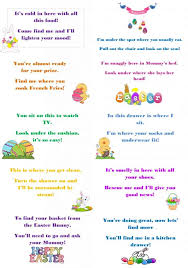 Below you will find many printable scavenger hunt card templates to write clues for scavenger hunt activities or treasure hunt clues. Make This Easter Egg Stra Special With Egg Hunt Riddles Clutterbug