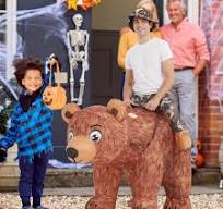 Amazon.com: One Casa Inflatable Costume Adult,Blow up Ride ...