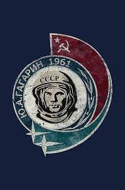 The first man in space became a powerful propaganda tool. Cccp Yuri Gagarin 1961 Poster By Lidra In 2021 Soviet Art Space Art Propaganda Art