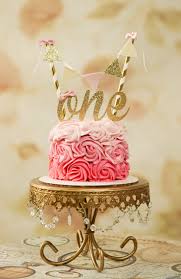 Happy Birthday Rose Gold Cake Topper One Cake Topper First Birthday Cake Topper One Smash Cake Set Cake Topper And Banner Blu First Birthday Cake Topper Birthday Cake Toppers Smash Cake Topper