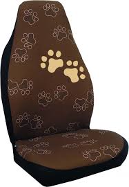 Not Found Puppy Paw Prints Bucket Seat Covers Wolf Paw Print