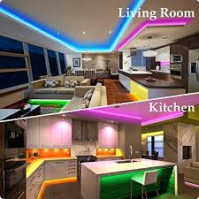 82 Ft 25m Led Strip Lights Micomlan Music Sync Color Changing Rgb Led Strip Built In Mic Bluetooth App Remote Led Lights Rgb Led Lights