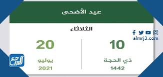 أما عن عدد أيام إجازة عيد الأضحى المبارك 2021، تحدد طبقًا لقانون 81 لسنة 2016، الخاص بتنظيم العمل للعاملين. Ø¥Ø¬Ø§Ø²Ø© Ø¹ÙŠØ¯ Ø§Ù„Ø£Ø¶Ø­Ù‰ 2021 Ø§Ù„ÙƒÙˆÙŠØª Ù…ÙˆÙ‚Ø¹ Ø§Ù„Ù…Ø±Ø¬Ø¹