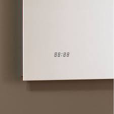 Artforma nous proposons ✅ miroir salle de bain led. Miroir Salle De Bain Retro Eclairage Horloge Et Antibuee Sanijura