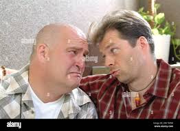 MENSCH MARKUS/Sketch-Comedy Deutschland 2001/Markus Maria Profitlich, im  Bild mit HORST SCHEEL, e derzeit in Berlin für seine neue  Sketch-Comedy-Show 'Mensch Markus' vor der Kamera. Die Austrahlung wird in  SAT.1 voraussichtlich im Frühjahr