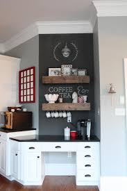 28 stylish coffee bar ideas that is every coffee lover's dream. Desk Turned Coffee Bar Bower Power
