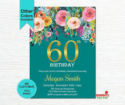 Invitation Surprise 60th Birthday Party Ideas For Mom 60th Birthday Invitations For Women Surprise 60th Birthday Invitation Che 60th Birthday Invitations Floral Birthday Invitations Surprise Birthday Invitations