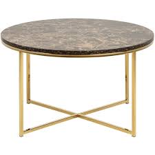 5 out of 5 stars with 1 ratings. Alisma 80 Round Coffee Table With Marble Top And Gold Base Actona