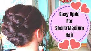 Some people bathe and wash their hair every. Easy Updo For Short To Medium Length Hair How To Hairstyle Youtube