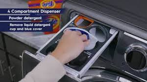 Place pod(s) in the back of the drum, then add clothing. Understanding Your Front Load Washer Detergent Dispenser Youtube