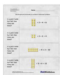 Introductory Worksheets Using Pictures And Grouping To Build A Conceptual Understanding Of Multipl Multiplication Math Multiplication Multiplication Worksheets