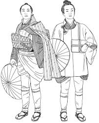 edo period commoners traveling left short cape right short coat gloves leggings socks san machine embroidery projects embroidery art photo stitch