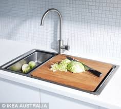 turn the sink into a chopping board