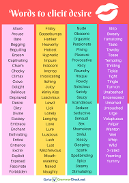 Words To Elicit Desire Writing Words English Words Informal Words