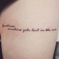 The design allows you to let your imagination go wild and design your quote the way you want to. Quote Tattoo Designs Glamour Uk