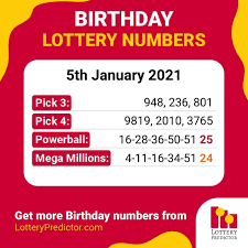 Birthday Lottery Numbers For Tuesday 5th January 2021 Lottery Powerball Megamillions In 2021 Lottery Numbers Winning Lottery Numbers Picking Lottery Numbers