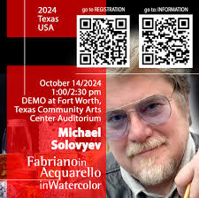 Very honored to start the long list of abroad MASTERS in DEMOS at  FabrianoInAcquarello USA Texas