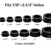 7/8"–2.5" Rubber Hole Plugs Push-In Blind Panel Automotive ...