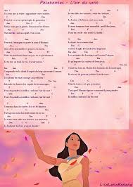 Ukulele Chords Songs Tablature Pour Ukulele L Air Du Vent Pocahontas De Disney Chansons Ukulele Partitions Ukulele Ukulele