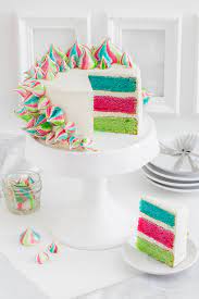 Obwohl diese kuchen auf einem einfachen rührteig basieren, gibt es verschiedene rezepte. Bunte Baiser Torte 4 Bloggeburtstag Und Ein Grosser Wunsch Kuchendeern
