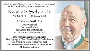 Erinnerung an Kasimir Schmutz