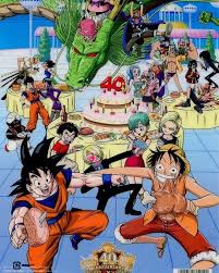 Dragon Ball And One Piece Crossover Dragon Ball Art Anime Crossover Dragon Ball Z