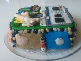 Camping In Busum Mit Watt Meer Und Leuchtturm Schokosahne Vanillecreme Mit Gehackten Mandeln Torte Schokosahne Vanillecreme Torten