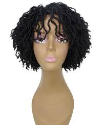Destiny 10 Inch Curly Short Twist Full Cap Dreadlock Wig