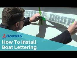Video And Printable Instructions On How To Install And Remove Vinyl Boat Graphics Lettering And Striping Vinyl Boat Lettering Lettering Boat