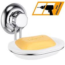 Maxhold No Drilling Suction Cup Bathroom Accessory Vaccum System Stainless Steel Never Rust For Bathroom Kitchen Storage Porte Savon Accessoires Salle De Bain Rangement Cuisine