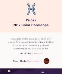 Pisces 2019 Color Horoscope Pisces Pisces Color Horoscope