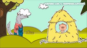 He usually goes after fiddler and fifer pig first, as they are foolish therefore easier to capture. Three Little Pigs And Big Bad Wolf Cartoon Big Bad Wolf Story For Kids Youtube