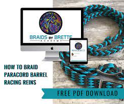 How to tie a 4 strand paracord braid with a core and buckle.: Tutorial How To Braid Paracord Reins Braids By Brette Academy