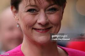 Leanne Wood of Plaid Cymru arrives at Methodist Central Hall ahead of...  News Photo