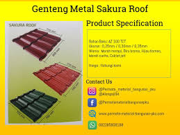 Saat ini ada berbagai jenis bahan penutup atap yang dapat anda gunakan, salah satunya adalah genteng metal. Genteng Metal Permata Material Bangunan Online Pekanbaru Facebook
